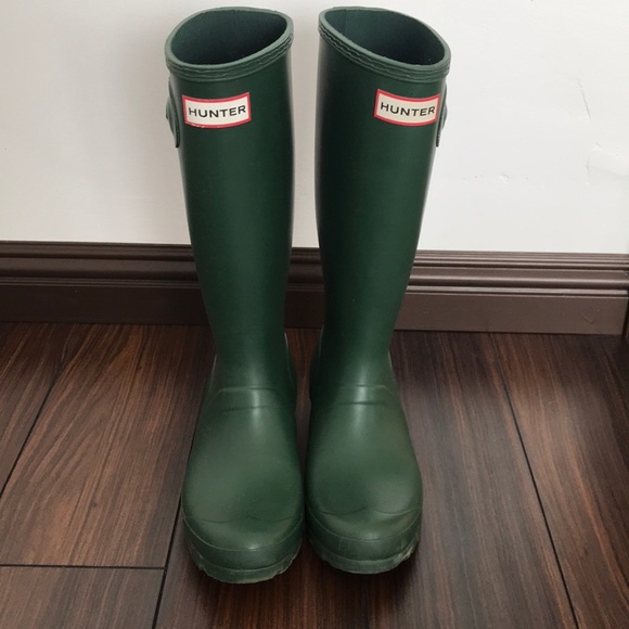 hunter green hunter rain boots